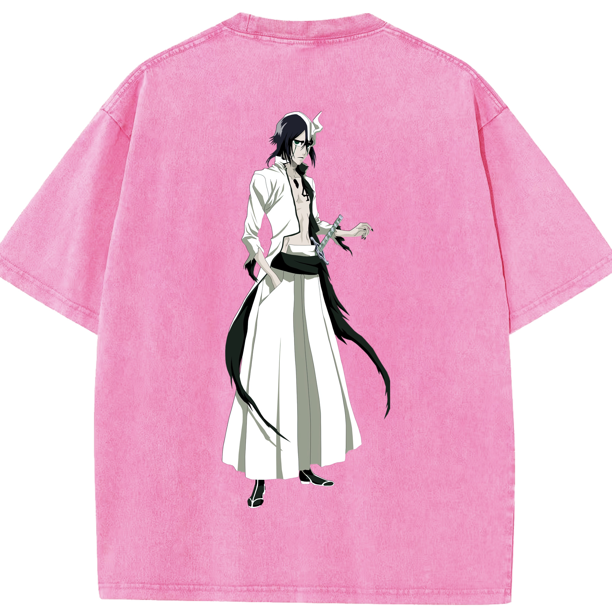（画像用） ブリーチ ウルキオラ·シファー BLEACH Ulquiorra cifer 綿100% ヴィンテージ風 半袖Tシャツ（背面プリント）